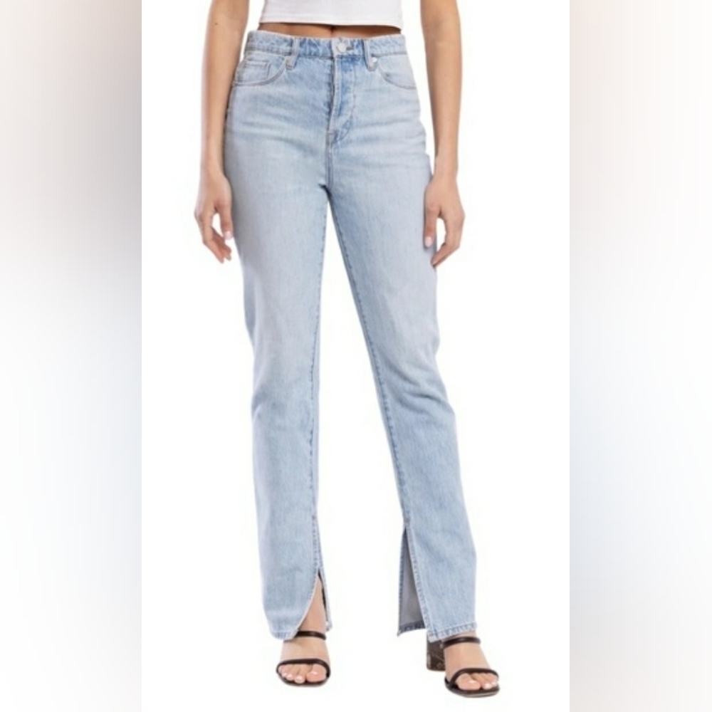 Blank NYC Lexington Slim Straight High Waist Denim Jeans Sz 26 Sz Small Jr 4 NWT
